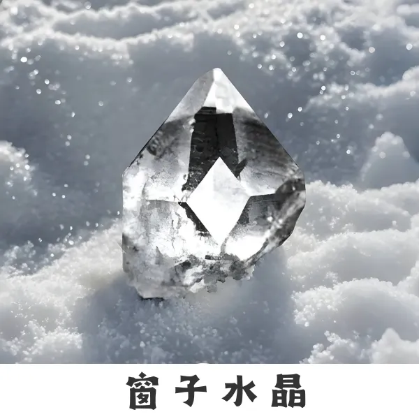 窗子水晶外觀：晶面上有菱形切面如窗戶，幫助洞察與自我覺察